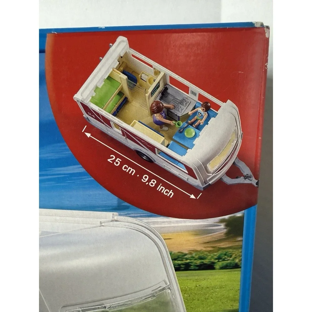 Playmobil 5434 Summer Fun Camping Family Caravan Play Set 